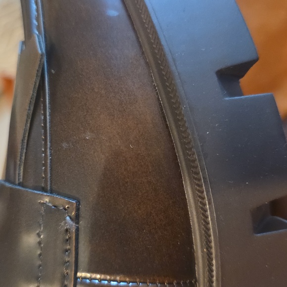 Nine West Glossy Brown Leather Loafers - Picture 7 of 10